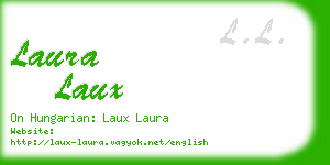 laura laux business card